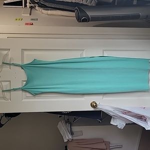 Mint green maxi dress